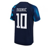 Fotballdrakt Herre Kroatia Luka Modric #10 Bortedrakt VM 2022 Kortermet